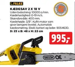 jem & fix Kædesav 2 x 18 V tilbud