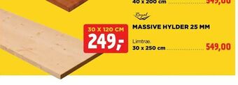 Massive hylder 25 mm