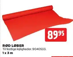 jem & fix Rød løber tilbud