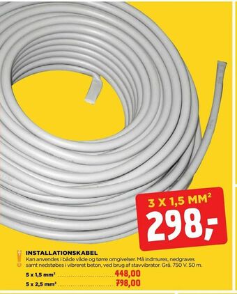 jem & fix Installationskabel tilbud