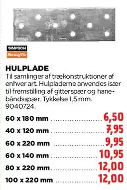 jem & fix Hulplade tilbud