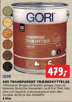 jem & fix GORI 505 Transparent Træbeskyttelse tilbud