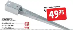 jem & fix Stolpespyd (100 x 100 x 750 mm) tilbud