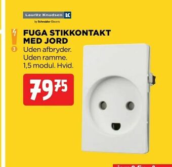 jem & fix Fuga stikkontakt med jord tilbud