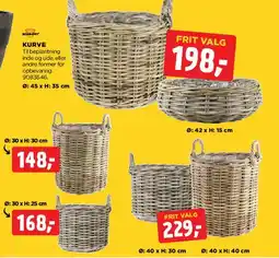 jem & fix KURVE (opbevaringskurve) tilbud