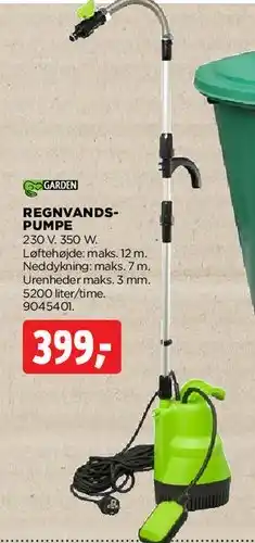 jem & fix Regnvandspumpe tilbud