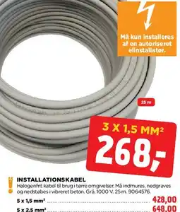 jem & fix Installationskabel tilbud