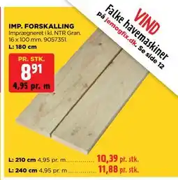 jem & fix IMP. FORSKALLING tilbud