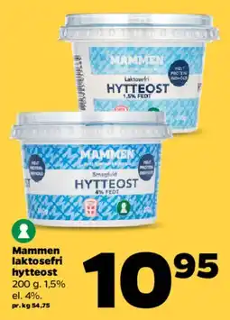 Netto Mammen laktosefri hytteost (200 g) tilbud