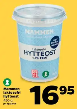 Netto Mammen laktosefri hytteost (450 g) tilbud