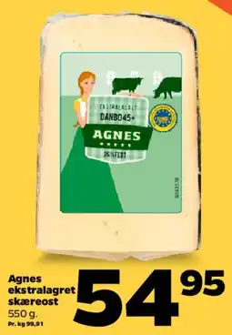 Netto Agnes ekstra lagret skæreost tilbud