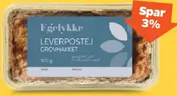 Netto Egelykke leverpostej (grovhakket) tilbud