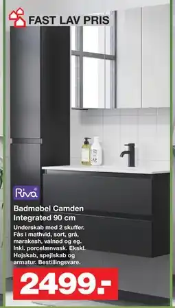 Bauhaus Badmøbel Camden Integrated 90 cm tilbud