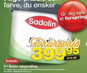 Bauhaus 9 l Basic vægmaling tilbud