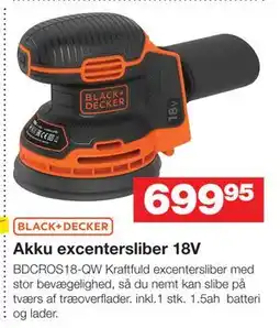 Bauhaus Akku excentersliber 18V tilbud