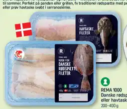 REMA 1000 Danske rødspættefileter eller havtaskefileter tilbud