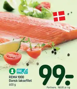 REMA 1000 Dansk laksefilet tilbud