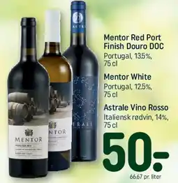 REMA 1000 Mentor / Astrale Vino Rosso tilbud