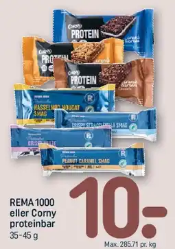 REMA 1000 REMA1000 eller Corny proteinbar tilbud