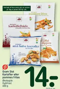 REMA 1000 Gram Slot - kartofler / pommes frites tilbud