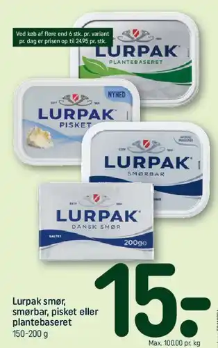 REMA 1000 Lurpak smør tilbud