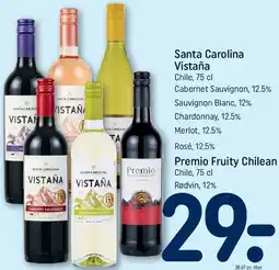 REMA 1000 Santa Carolina Vistaña Premio Fruity Chilean tilbud