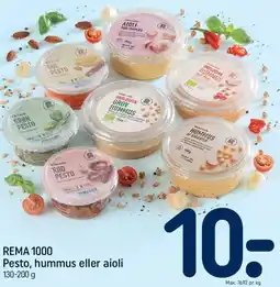 REMA 1000 Pesto, hummus eller aioli tilbud