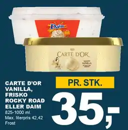Let-Køb Carte D'Or / Frisko (Rocky Road eller Daim) tilbud