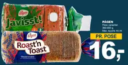 Let-Køb Pågen - Roast'n Toast / Javisst! tilbud