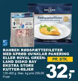 Let-Køb Rahbek rødspættefileter tilbud