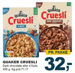 Let-Køb Quaker Cruesli tilbud
