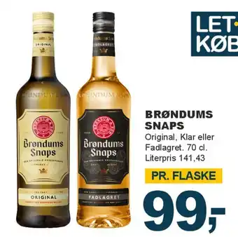 Let-Køb Brøndums Snaps tilbud