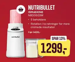 Skousen NUTRIBULLET ISMASKINE tilbud