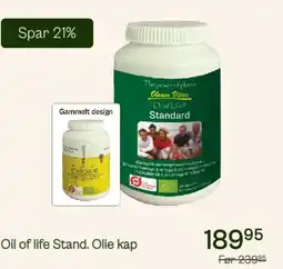 Helsam Oil of life Standard. Olie kap tilbud