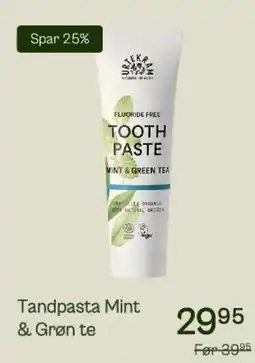 Helsam Tandpasta Mint og grøn te tilbud