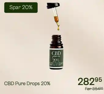 Helsam CBD Pure Drops 20% tilbud