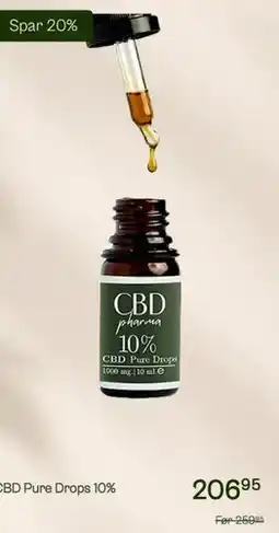 Helsam CBD Pure Drops 10% tilbud