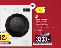Skousen LG TØRRETUMBLER RHA1008NWK tilbud
