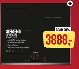 Skousen SIEMENS KOGEPLADE ED65KHSB1E tilbud
