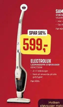 Skousen LEDNINGSFRI STØVSUGER tilbud