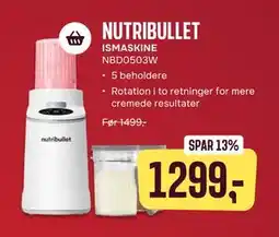 Skousen NUTRIBULLET ISMASKINE NBD0503W tilbud