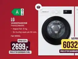 Skousen LG VASKEMASKINE F4A1009NWK tilbud