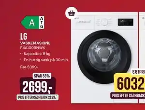 Skousen LG VASKEMASKINE F4A1009NWK tilbud