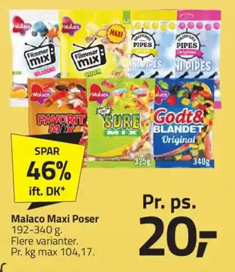 Fleggaard Malaco Maxi Poser tilbud