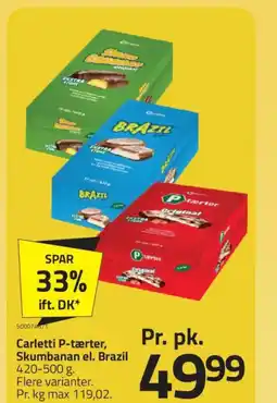 Fleggaard Carletti P-tærter, Skumbanan el. Brazil tilbud