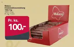 Fleggaard Malaco Chokoladekaramelstang tilbud