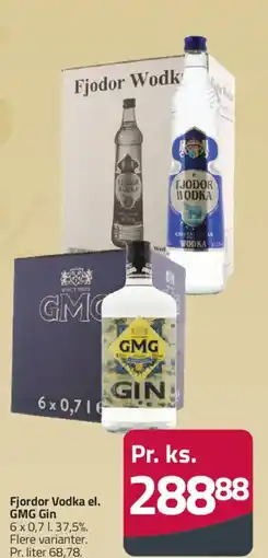 Fleggaard Fjordor Vodka el. GMG Gin tilbud