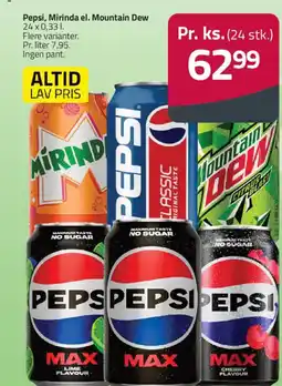 Fleggaard Pepsi, Mirinda el. Mountain Dew tilbud