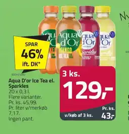 Fleggaard Aqua D'or Ice Tea el. Sparkles tilbud