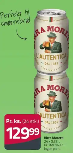 Fleggaard Birra Moretti tilbud